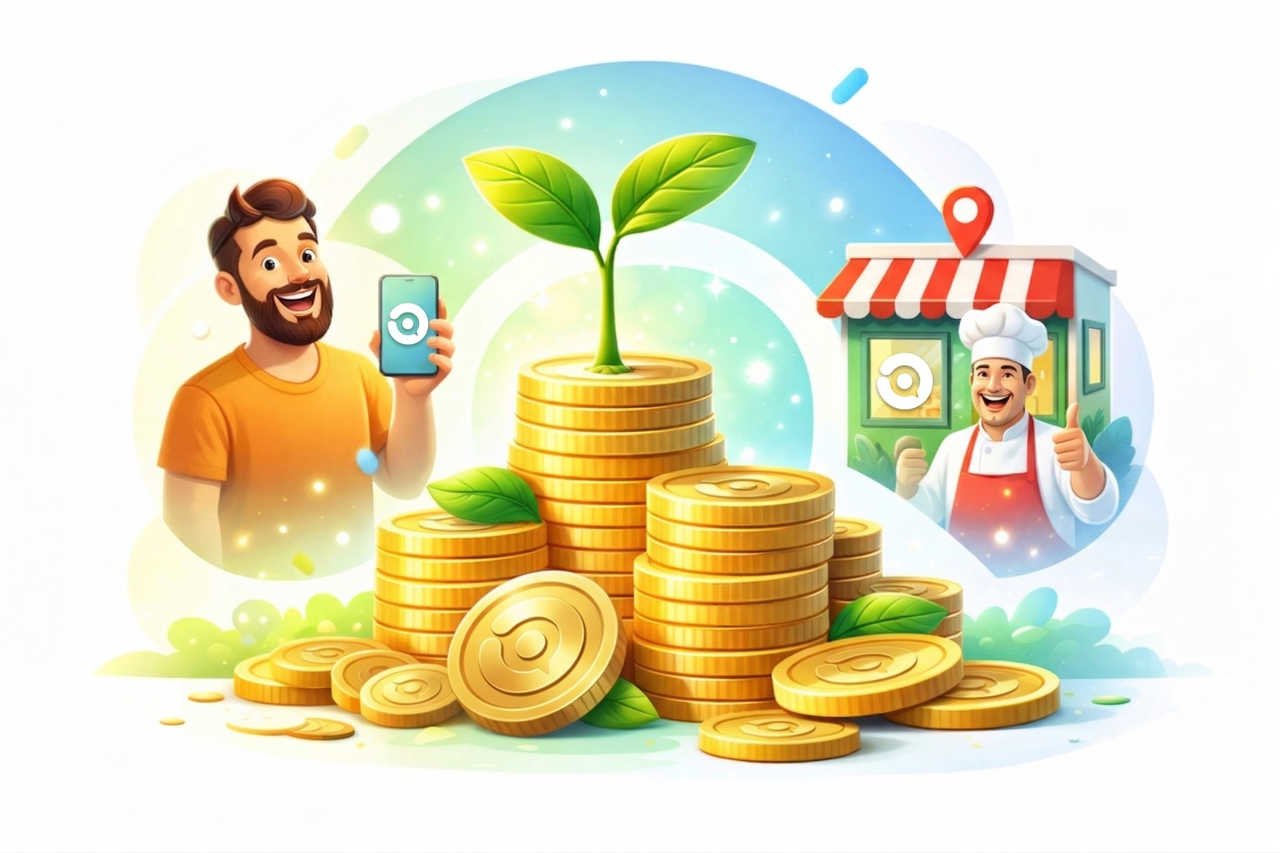 Cashback — seu dinheiro crescendo a cada pedido